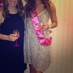 Gold Sequin Party Dress ✨